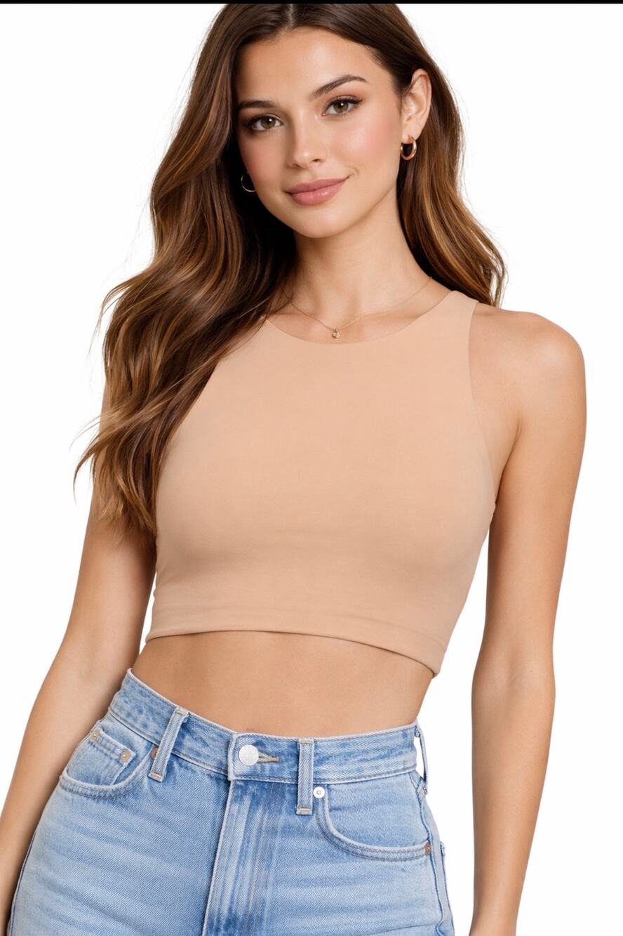 SKIMS Fit Everybody High Neck Racer Back Bralette Size 4X